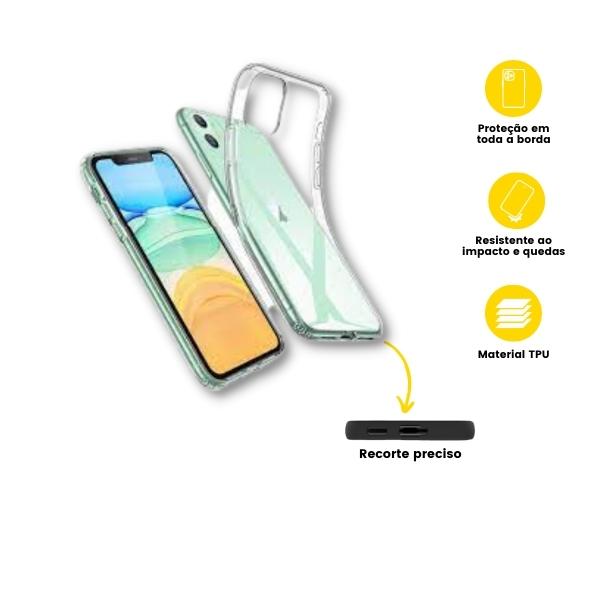 Capa Ultra Fina Transparente iPhone 11-Rei-das-Capas-2