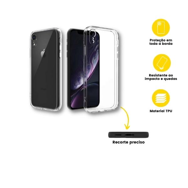 Capa Ultra Fina Transparente iPhone XR-Rei-das-Capas-2