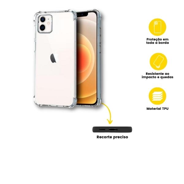 Capa Rígida Transparente iPhone 12 Mini-Rei-das-capas-1