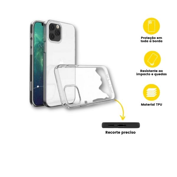 Capa Silicone Transparente Fosco iPhone 12 Pro Max-Rei-das-capas-2